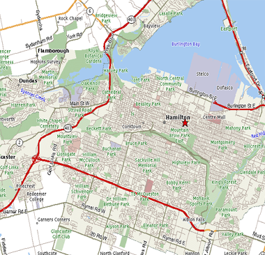 hamilton map